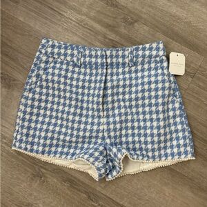 Altar'd State High Waist Houndstooth shorts